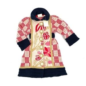 Anthropologie Lia Molly NEW Lunar New Year Kimono Knitted Sweater Jacket Dress
